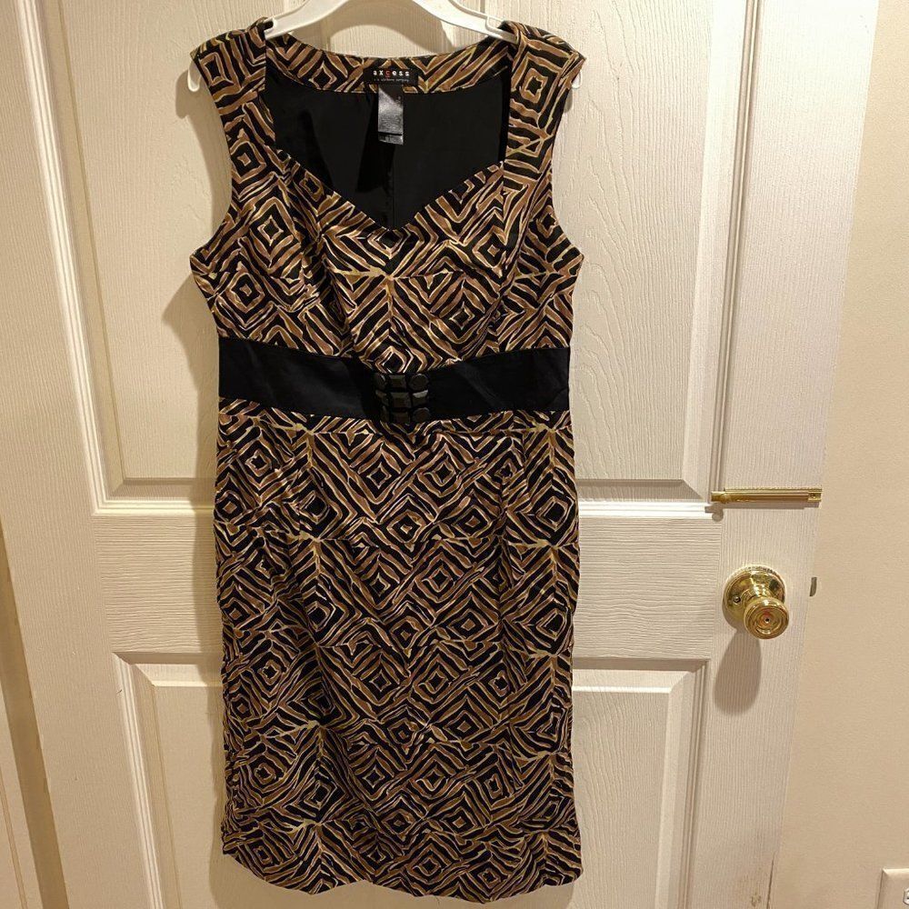 Axcess Size S Gold and Black dress - Picture 4 of 6